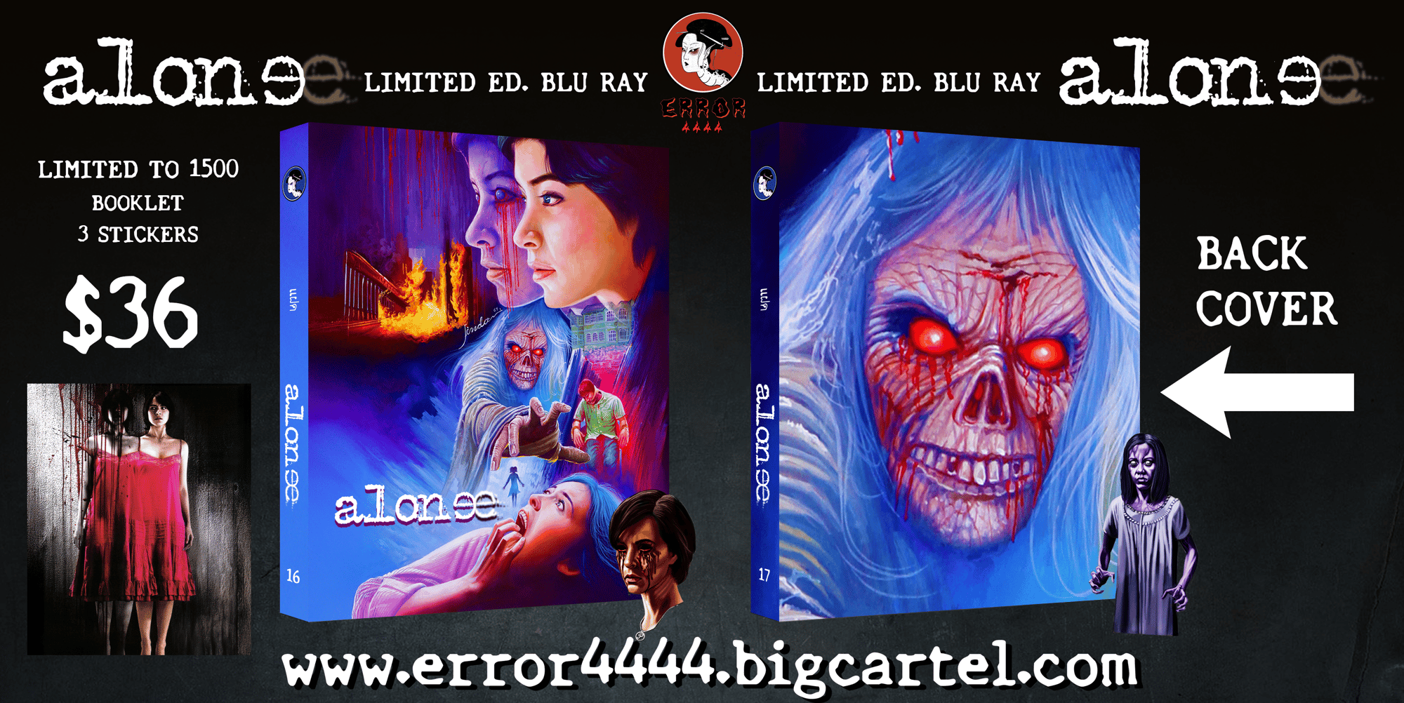 Alone Limited Edition Blu Ray | Error 4444